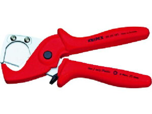【レビュー投稿で100円OFFクーポン】【お取り寄せ】KNIPEX プラスチックパイプカッター 9020-185 配管用カッター ハサミ カッター 板金用工具 作業用品 工具