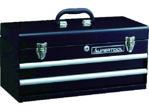 【レビュー投稿で100円OFFクーポン】【お取り寄せ】スーパー ツールケース 2段引出し式 ブラック 496×222×240mm ツールボックス ツールバック 保管 作業