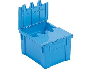 【レビュー投稿で100円OFFクーポン】【お取り寄せ】フタ一体型ネスティングコンテナー 201301 サンクレット#15Fブルー ボックスコンテナ 保管 作業