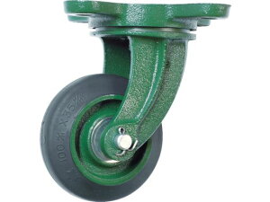 【レビュー投稿で100円OFFクーポン】【お取り寄せ】TRUSCO 鋼鉄製運搬車用 鋳物金具自在キャスター100ゴム車 台車 カートラック キャスター タイヤ 作業