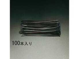【レビュー投稿で100円OFFクーポン】【お取り寄せ】エスコ 結束バンド 耐候性 450×4.8mm 100本 EA475B-450W ケーブルタイ 結束バンド 結束テープ 結束 梱包