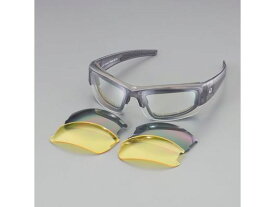 【お取り寄せ】エスコ セーフティーグラス (レンズ3色セット) EA800LA-52 メガネ 防災面 ゴーグル 安全保護具 作業