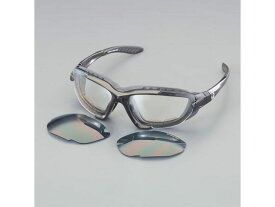 【お取り寄せ】エスコ セーフティーグラス (レンズ2色セット) EA800LA-54 メガネ 防災面 ゴーグル 安全保護具 作業