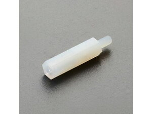 【レビュー投稿で100円OFFクーポン】【お取り寄せ】エスコ 六角雄ねじスペーサ ナイロン M3×25.0mm EA949XA-34 ネジ関連 筐体 機構部材 金物