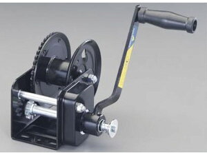 【レビュー投稿で100円OFFクーポン】【お取り寄せ】エスコ ハンドウィンチ 自動ブレーキ付 727kg EA989SC-4 ウインチ 物流 作業