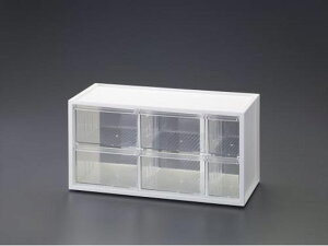 【レビュー投稿で100円OFFクーポン】【お取り寄せ】エスコ 卓上キャビネット 378×154×189mm 3列2段 EA954ES-101 小物入れ デスクトップ収納 デスク周り 文具