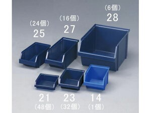 【レビュー投稿で100円OFFクーポン】送料無料【お取り寄せ】エスコ パーツトレー 重ね置型 青 16個 125×300×126mm 整理 保管 作業