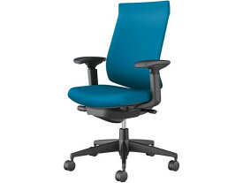 【マラソン限定★2000円クーポン&ポイント2倍】【メーカー直送】コクヨ ウィザード4 ハイバック ブラックシェル 可動肘 ターコイズ(W)【代引不可】【組立・設置・送料無料】肘付き 可動肘タイプ 布張りチェア オフィスチェア オフィス家具