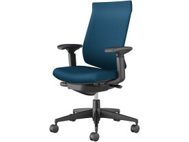 【レビュー投稿で100円OFFクーポン】【メーカー直送】コクヨ ウィザード4 ハイバック ブラックシェル 可動肘 Pブルー(U)【代引不可】【組立・設置・送料無料】肘付き 可動肘タイプ 布張りチェア オフィスチェア オフィス家具