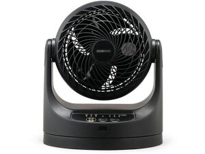 【レビュー投稿で100円OFFクーポン】アイリスオーヤマ サーキュレーター 8畳 リモコン首振り マカロン型 ブラック サーキュレーター ファン 扇風機 空調家電