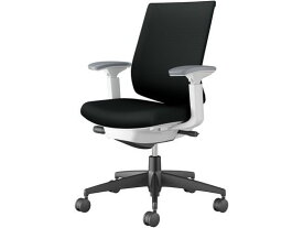 【マラソン限定★2000円クーポン&ポイント2倍】【メーカー直送】コクヨ ウィザード4 ローバック ホワイトシェル 黒脚可動肘 ブラック(U)【代引不可】【組立・設置・送料無料】肘付き 可動肘タイプ 布張りチェア オフィスチェア オフィス家具