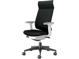 【マラソン限定★2000円クーポン&ポイント2倍】【メーカー直送】コクヨ ウィザード4 ホワイトシェル 黒脚可動肘 ブラック(U)【代引不可】【組立・設置・送料無料】肘付き 可動肘タイプ 布張りチェア オフィスチェア オフィス家具