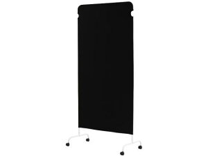 【レビュー投稿で100円OFFクーポン】【メーカー直送】Netforce ライトスクリーン キャスター付 W900×H1800mm ブラック【代引不可】【お客様組立】クロススクリーン 自立パーテーション 間仕切り