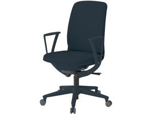 【ポイント10%バック★31日9:59迄】【メーカー直送】イトーキ トルテU ハイバック肘付 ナチュラル ナイロン ミッドナイトブルー【代引不可】肘付き 固定肘タイプ 布張りチェア オフィスチ