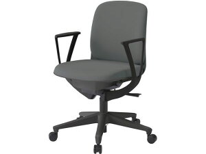 【ポイント10%バック★31日9:59迄】【メーカー直送】イトーキ トルテU ローバック肘付 PV張地 ウレタン 黒×ダークグレー【代引不可】肘付き 固定肘タイプ 布張りチェア オフィスチェア オフ