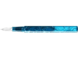 【お取り寄せ】寺西化学 ギター ガラスペン オーロラ ピーコックブルー GLAA-PE 万年筆 筆ペン デスクペン