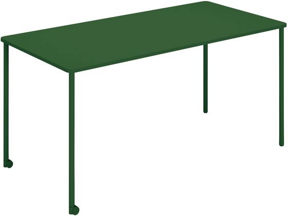 コクヨ テーブル エニー 長方形 ミドルタイプ W1500 ディープグリーン