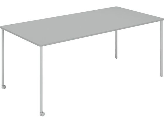 コクヨ テーブル エニー 長方形 ミドルタイプ W1800 ライトグレー