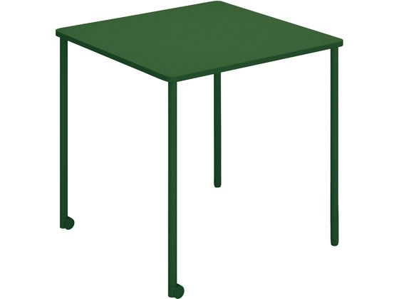 コクヨ テーブル エニー 正方形 ミドルタイプ W750 ディープグリーン