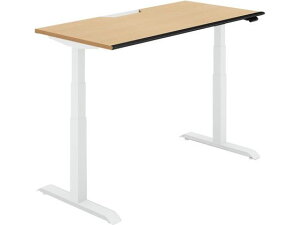 【レビュー投稿で100円OFFクーポン】【メーカー直送】コクヨ シークエンス 平机ソフト レバーW1400 ナチュラルオーク W【代引不可】【組立・設置・送料無料】電動昇降デスク スタンディング