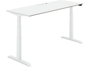 【レビュー投稿で100円OFFクーポン】【メーカー直送】コクヨ シークエンス 平机舟底 FレバーW1800 ホワイト W【代引不可】【組立・設置・送料無料】電動昇降デスク スタンディングデスク 昇