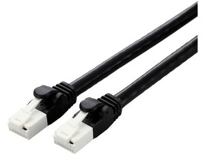 【レビュー投稿で100円OFFクーポン】【お取り寄せ】エレコム Cat6A対応LANケーブル 2m ブラック LD-GPAT BK2 RS LANケーブルカテゴリー6E LANケーブル ケーブル 電源タップ 配線パーツ 家電