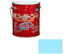 【お取り寄せ】アサヒペン 油性スーパーコート 1.6L 水色 塗料 塗装 養生 内装 土木 建築資材