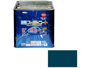 【レビュー投稿で100円OFFクーポン】送料無料【お取り寄せ】アサヒペン 水性スーパーコート 10L オーシャンブルー 塗料 塗装 養生 内装 土木 建築資材