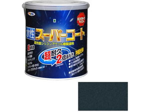 【レビュー投稿で100円OFFクーポン】【お取り寄せ】アサヒペン 水性スーパーコート 1.6L 銀黒 塗料 塗装 養生 内装 土木 建築資材
