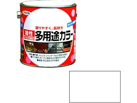 【お取り寄せ】アサヒペン 油性多用途カラー 0.7L 白 塗料 塗装 養生 内装 土木 建築資材