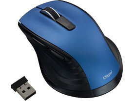 【お取り寄せ】ナカバヤシ 無線静音5ボタンBlueLEDマウス ブルー MUS-RKF144BL ワイヤレス LED マウス PC周辺機器