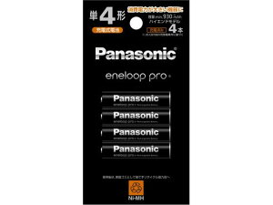 【レビュー投稿で100円OFFクーポン】パナソニック エネループプロ 単4形 4本パック ハイエンド BK-4HCD 4H 充電池 電池 家電