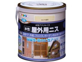 【お取り寄せ】アサヒペン 水性屋外用ニス 0.7L 半ツヤ透明 ニス 塗装 養生 内装 土木 建築資材