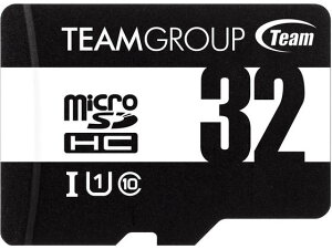 【レビュー投稿で100円OFFクーポン】TEAM microSDHC UHS-I U1 32GB TUSDH32GCL10U03 microSD SDHCメモリーカード メモリーカード 記録メディア 家電