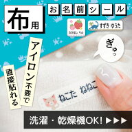 【選べるレイアウト】お名前シール 布用 耐水 防水 防水布用 印刷 ノンアイロン 洗濯 乾燥機 ネームシー…