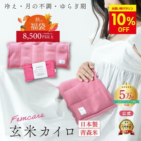 9/27(日)まで＼福袋★総額8,500円以上★しかも10%OFF／【月の半分以上不調を感じたら】日本製 COCOFA 温活 玄米カイロ 全身用 大 【リブニット】温活 生理 妊活 プレ更年期 冷え 産後 妊活 頭痛 温め 温活 子宮温活 膣温活 腸活 出産祝い 誕生日 プレゼント 血流 めぐり