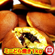 【楽天1位】 もっちり ミニどら焼き どっさり1kg 　常温　送料無料 訳あり　約44個前後　賞味期限2026年1…