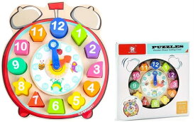 トップブライト(Top Bright) チクタク時計の木製パズル 時計おもちゃ 型はめパズル 120351 正規品