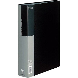 コクヨ ファイル クリアファイル 固定式 黒 A4縦 100枚 ラ-B100D