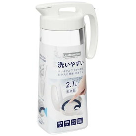 岩崎工業 冷水筒 2.1L シームレスピッチャー K-1286 W 熱湯可 日本製 ホワイト