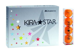 キャスコ(Kasco) ゴルフボール KIRA STAR2 キラスター2N オレンジ ダース