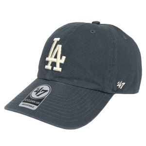 '47 Brand 47 キャップ ドジャース メンズ レディース クリーンナップ LA ロゴ CLEAN UP CAP MENS LADIES 帽子 ローキャップ MLB LOS ANGELES DODGERS ヴィンテージネイビー Free Size