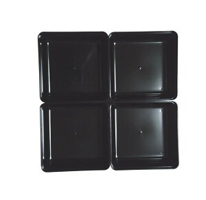 若泉漆器 重箱用仕切 6.5寸重用中子4個用(中)ブロック仕切 黒4個 H-153-27A -