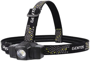 GENTOS(�W�F���g�X) LED �w�b�h���C�g USB �[�d��/�P3�d�r �y���邳90-600���[����/���p�_��4-7.5���ԁz GD�V���[�Y GD-101H/GD-102D/GD-180H �o�R �ނ�
