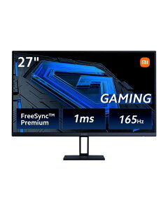 Xiaomi ゲーミングモニター G27i モニター ディスプレイ 27インチ 165Hz 1ms FreeSync Premium/Fast IPS/DisplayPort 角度調節 ブルーライト VESAマウント対応