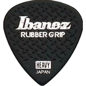 Ibanez ~ߑfނgpsbN Grip Wizard Series Rubber Grip Pick 1.0mm ubN 6pbN PA16HRG-BK