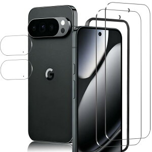pixel 10 Pro �K���X�t�B���� + Google Pixel 10 Pro �J�����t�B�����y���Ɏq���{���zgooglepixel10 Pro �ی�t�B���� �w��Ή� �d�x9H �ϏՌ� �X�N���b�`�h�~ �����z�� �I�o�I�[�o�[�h�~ �C�A�[�� �w