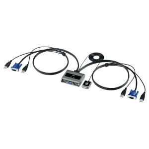 TTvC(Sanwa Supply) p\Rؑ֊(G~[V񓋍ځE茳XCb`t) SW-KVM2UUSN2 ubN