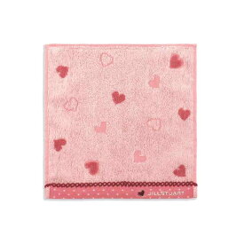 ジルスチュアート(JILL STUART) キャンディードット タオルハンカチ ピンク ハート フルフィーコットン 58-1700060 約20×20cm