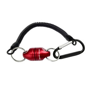 (Dark Red) - CrazyShark Magnetic Net Release Aluminium Shell for Fly Fishing